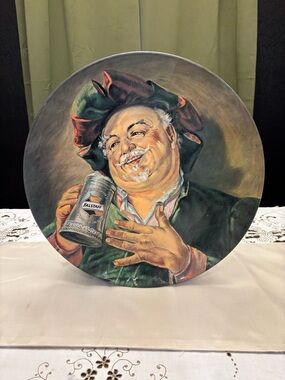 Set Of 2 VTG FALSTAFF WALL ADVERTISING TRAY 1971 REPRODUCTIONS PAIR 13851 11658